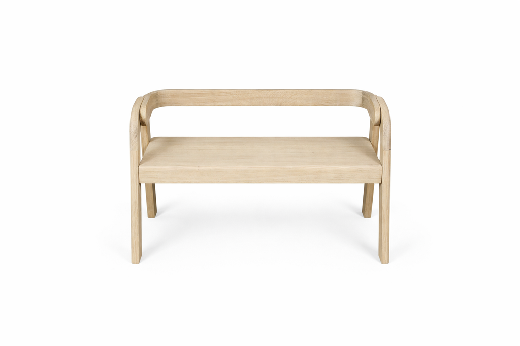 Banc enfant en bois massif | Banc Montessori naturel – Fabriqué en France